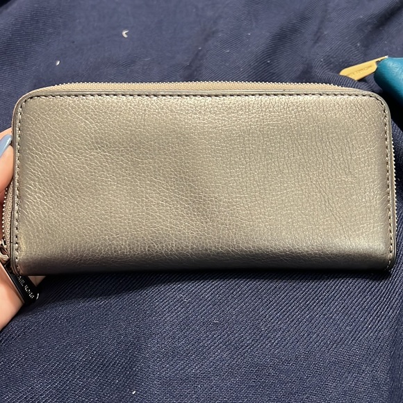 Gunmetal Michael Michael Kors Zip Wallet - Picture 3 of 7
